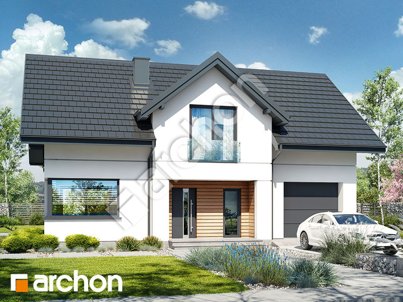 gotowy projekt Dom w szampionach widok 2