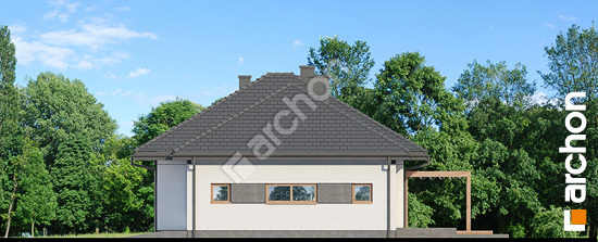 Elewacja boczna projekt dom w santolinach 5 g2 c58cd101598aff1f4b2f44f6d2680099  266