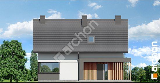 Elewacja frontowa projekt dom w rdestach 3 e212253aeb498260eb3ef8e6ad23c575  264
