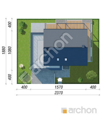 gotowy projekt Dom w siódmaczkach 3 (G2E) OZE sytuacja