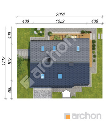 gotowy projekt Dom - Miniaturka 2 (N) sytuacja