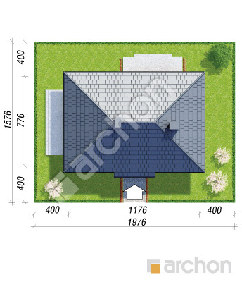 gotowy projekt Dom w majówkach sytuacja