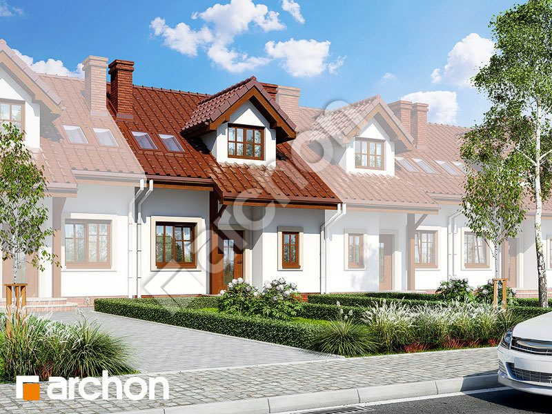 gotowy projekt Dom w cyklamenach 2 (S) widok 1