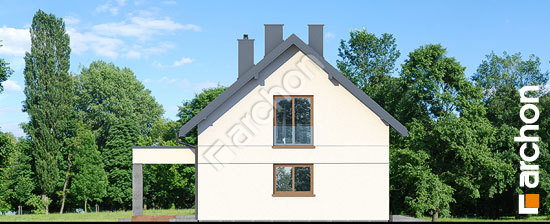 Elewacja boczna projekt dom w malinowkach 15 6a60f7cc2e7380801315809e2d349555  266