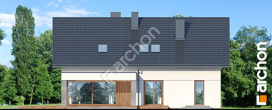Elewacja ogrodowa projekt dom w malinowkach 15 5b2ea36a172745f6ddd91483e54fd4a2  267