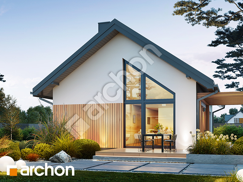 gotowy projekt Dom w kosaćcach 54 (E) widok 2