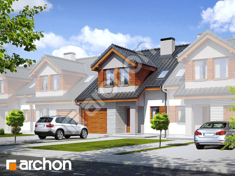 gotowy projekt Dom w klematisach 9 (S) widok 1