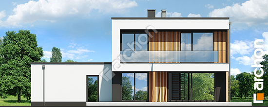 Elewacja ogrodowa projekt willa malika g2ae 8918a050519a46e508ad6a76779918b0  267