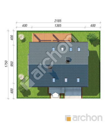 gotowy projekt Dom w goździkowcach 3 sytuacja