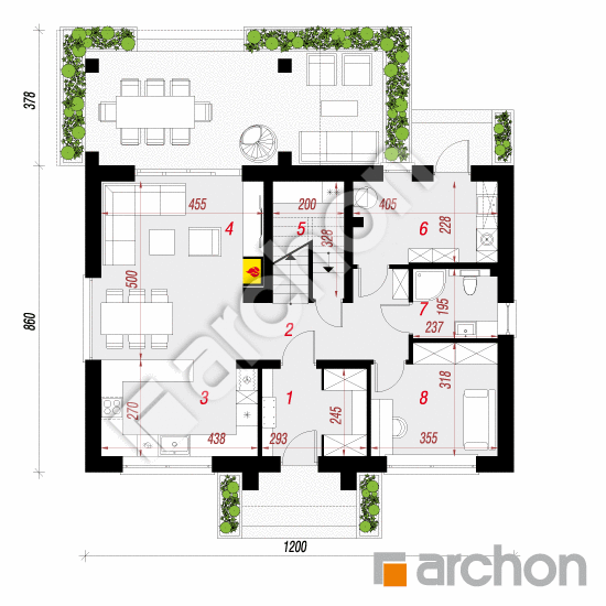 gotowy projekt Dom w lucernie 11 rzut parteru