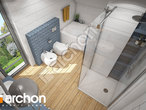 gotowy projekt Dom w malinówkach 4 (T) Wizualizacja łazienki (wizualizacja 3 widok 4)