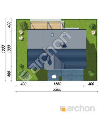 gotowy projekt Dom w goździkowcach 5 (G2) sytuacja