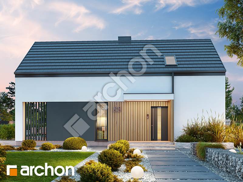 gotowy projekt Dom w ostojach (E) widok 2