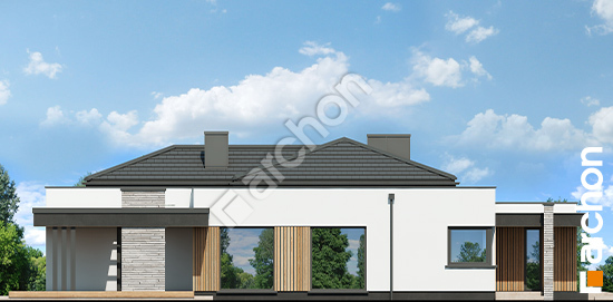 Elewacja boczna projekt dom w renklodach 36 g2 b4dd052476bdc3d104049048460a8170  266
