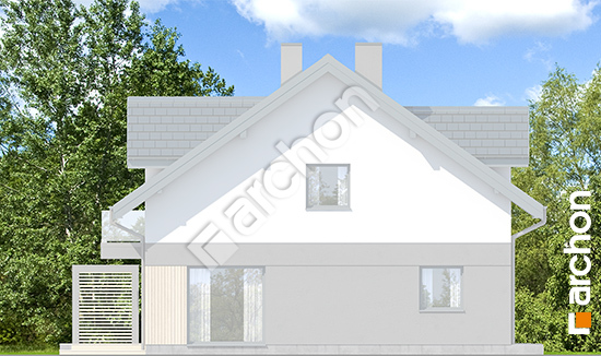 Elewacja boczna projekt dom w klementynkach 2 b 6e1cbf69655e45e6845812503ab0a8ac  265