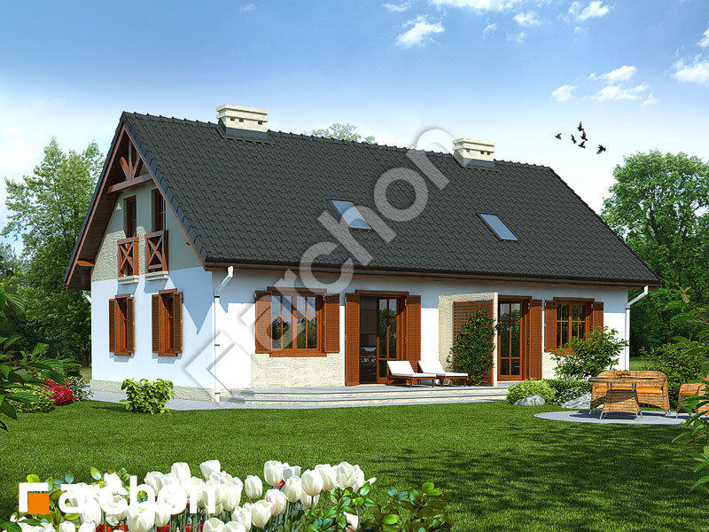 gotowy projekt Dom w borówkach (R2) widok 1