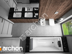gotowy projekt Dom w nigellach (G2) Wizualizacja łazienki (wizualizacja 3 widok 4)