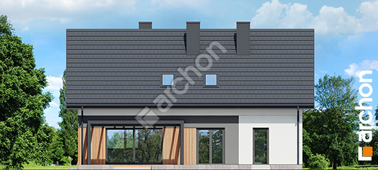 Elewacja ogrodowa projekt dom w malinowkach 56 g 7894dba7db8dc311044a211ae2e5a3c3  267