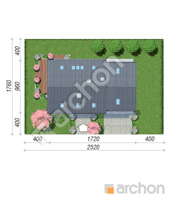 gotowy projekt Dom w szmaragdach 3 (G2) sytuacja