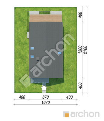 gotowy projekt Dom w wiesiołkach 3 (E) sytuacja