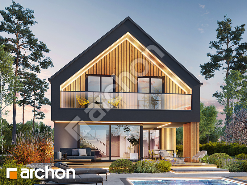 gotowy projekt Dom w wiesiołkach 3 (E) widok 1