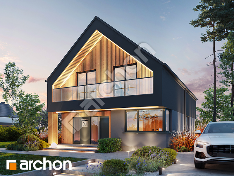 gotowy projekt Dom w wiesiołkach 3 (E) widok 2