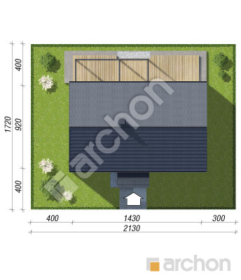 gotowy projekt Dom w kruszczykach 20 (E) OZE sytuacja