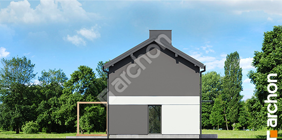 Elewacja boczna projekt dom w everniach 3 b 2590278a14e5e277e187844782eb6a5b  266
