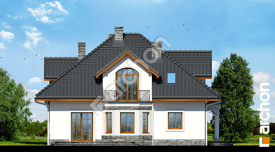 Elewacja boczna projekt dom w tymianku 9 3819db56959b420b0434c97171d6a39e  266