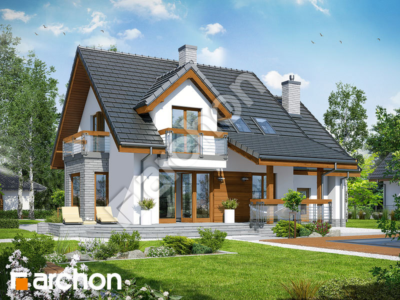 gotowy projekt Dom w tamaryszkach 4 (N) widok 1