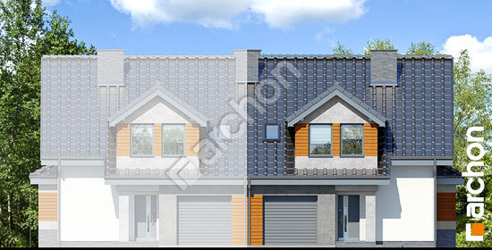 Elewacja frontowa projekt dom w klematisach 16 b d95a47ed29189c293b0bb98d60307a97  264