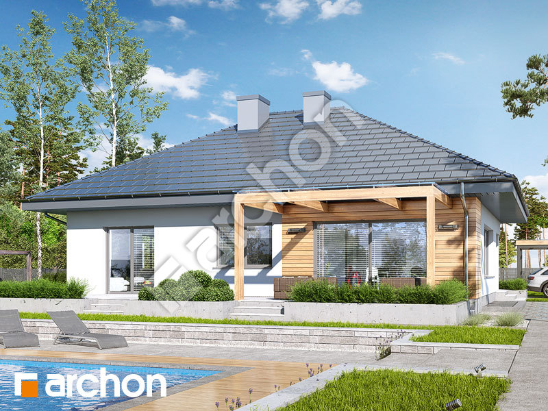 gotowy projekt Dom w lilakach 7 (P) widok 1