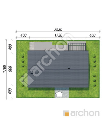 gotowy projekt Dom w kalandryniach (E) sytuacja