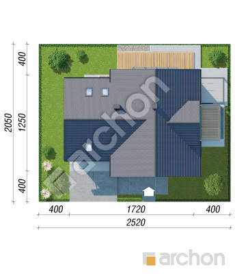 gotowy projekt Dom w hortensjach 2 (G2E) OZE sytuacja