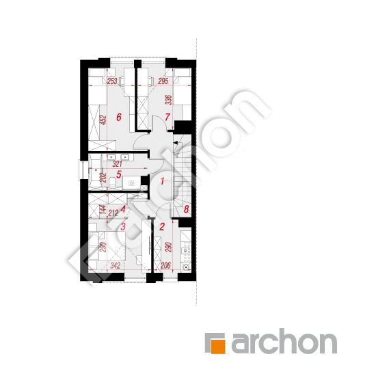 gotowy projekt Dom w riveach 28 (GB) rzut poddasza
