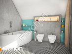gotowy projekt Dom w żurawkach 3 (T) Wizualizacja łazienki (wizualizacja 3 widok 3)