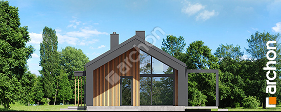 Elewacja boczna projekt dom w rarytasach 6 e 4f2a4bab880e31c7907262d6d965d422  265