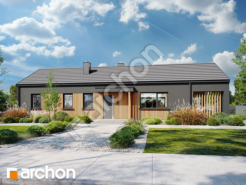 gotowy projekt Dom w rarytasach 6 (E) widok 2