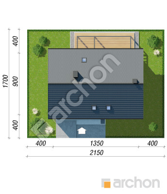 gotowy projekt Dom w ginko (GE) sytuacja