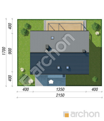 gotowy projekt Dom w ginko (GE) sytuacja