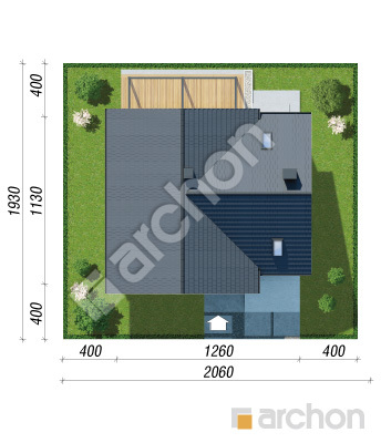 gotowy projekt Dom w amorfach 5 (GE) sytuacja