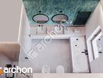 gotowy projekt Dom w renklodach 7 (G2) Wizualizacja łazienki (wizualizacja 3 widok 4)