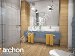 gotowy projekt Dom w malinówkach 4 (E) OZE Wizualizacja łazienki (wizualizacja 3 widok 2)