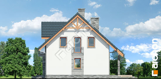 Elewacja boczna projekt dom w lucernie 7 180381db40eb169b0907a9eafd78699b  265