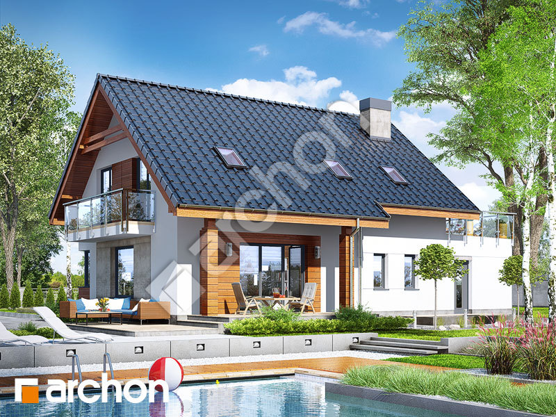 gotowy projekt Dom w jabłonkach 4 (GT) widok 2