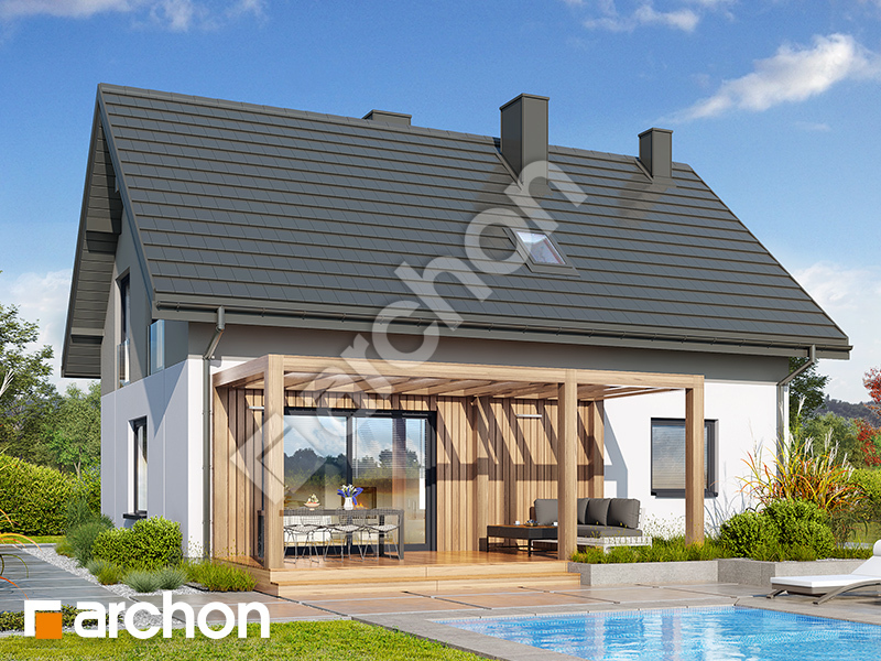 gotowy projekt Dom w zielistkach 35 widok 2