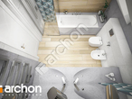 gotowy projekt Dom w malinówkach (G2A) Wizualizacja łazienki (wizualizacja 3 widok 4)