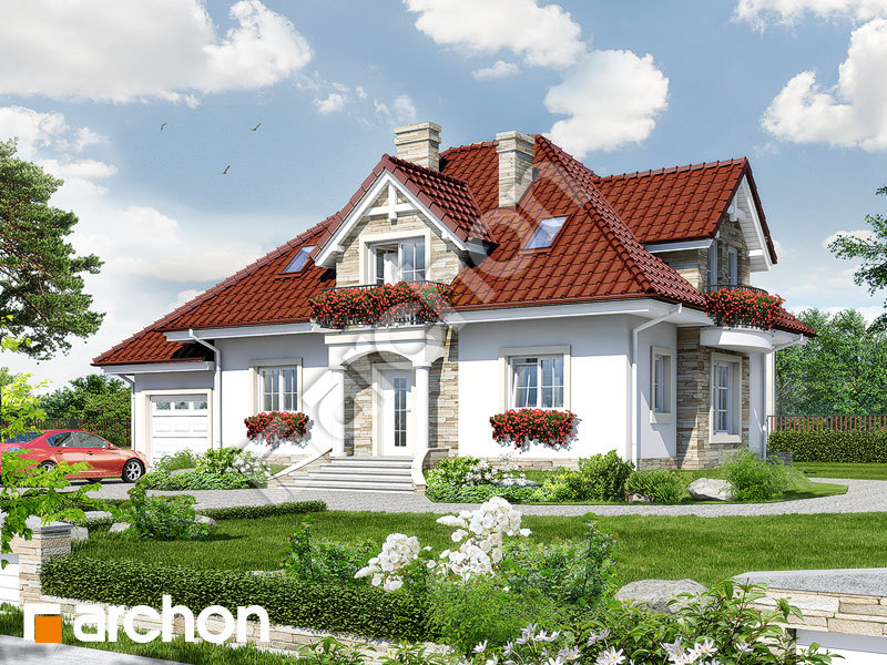 gotowy projekt Dom w kaliach widok 1