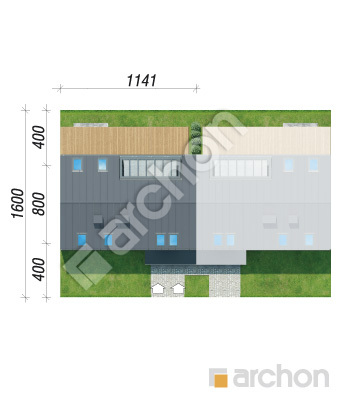 gotowy projekt Dom w halezjach 6 (R2S) sytuacja