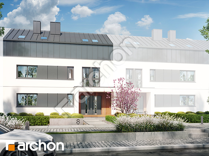 gotowy projekt Dom w halezjach 6 (R2S) widok 2